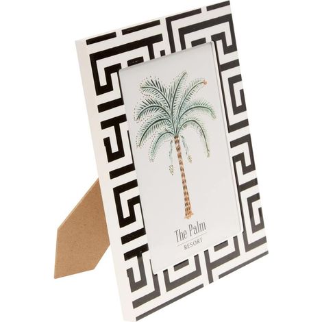 Cadre Photo Déco "The Palm Resort" 13x18cm Noir & Blanc (1/3)
