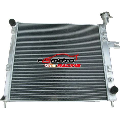 Radiador de aluminio, tamaño del núcleo 21.5" x 23.2" x 1.6", compatible con JEEP GRAND CHEROKEE WJ/WG 4.7L V8 1999-2005, 30% más de capacidad de enfriamiento, tapa del radiador incluida. (1/5)