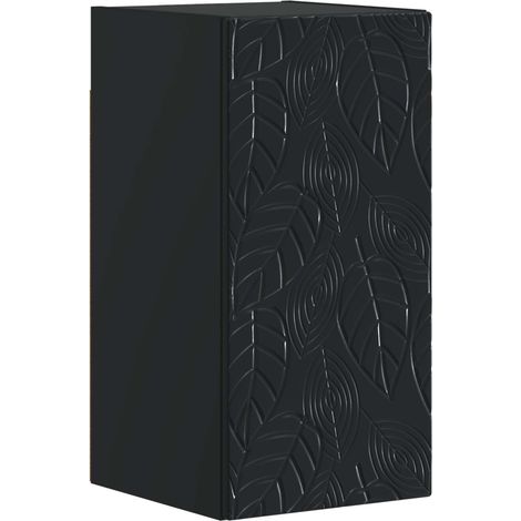 Badezimmer-Wandschrank DELFT Schwarz 30 x 31 x 59 cm vidaXL (1/5)