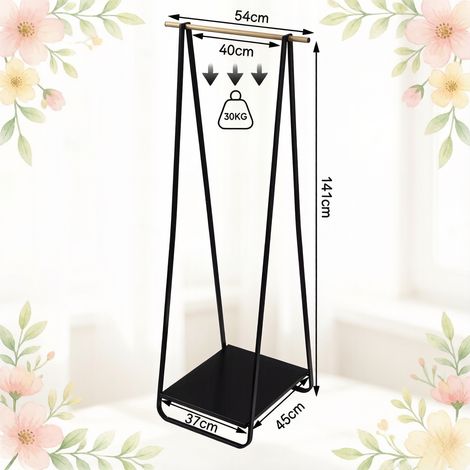 Porte-vêtements moderne pour chambre, entrée, dressing (support seul, sans accessoires) (1/3)