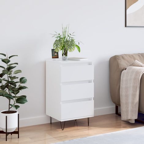 Sideboard White 40x35x70 cm Engineered Wood vidaXL (1/5)