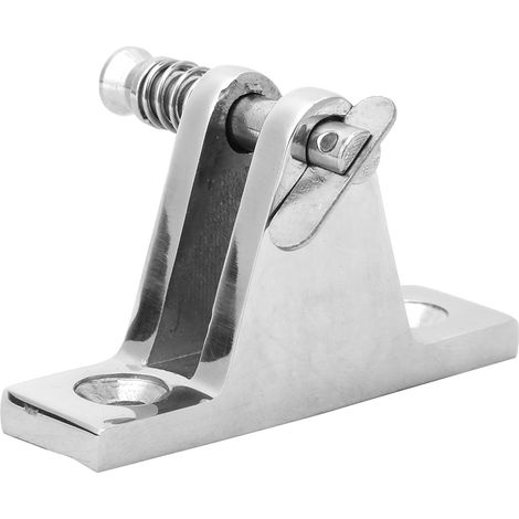 Charnière de pont pour bateau 60x18mm, fixation inox marine, quincaillerie nautique résistante (1/5)