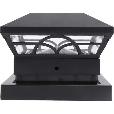 Lampe solaire extérieure pour poteau, étanche IP65, à énergie solaire, idéale pour clôture, jardin, terrasse ou patio. (1/5)