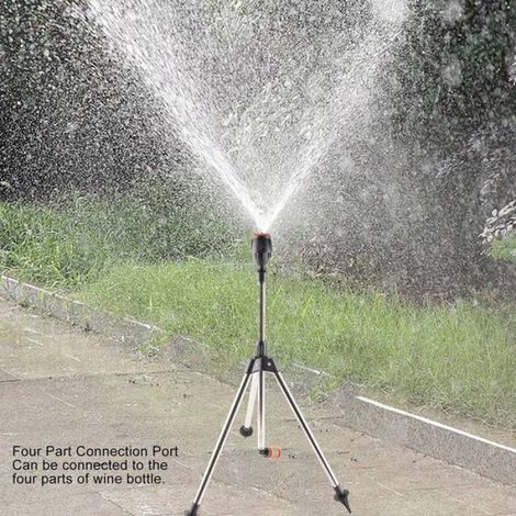 Arroseur Rotatif - Trépied Acier Inoxydable - Irrigation 360° Pour Jardin Pelouse - 1 Pièce (1/5)