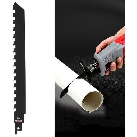 Lame de scie alternative, lame de scie sabre, lame de scie en alliage, lame de scie spéciale pour la coupe de briques rouges, de pierres et de blocs de béton cellulaire, 240 mm. (1/5)