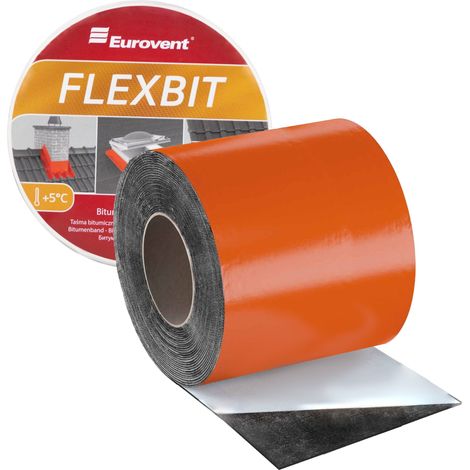 Cinta bituminosa Flexbit de 150 mm x 10 m, color RAL 8004 (1/5)