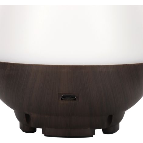 Mini humidificateur ultrasonique USB, purificateur d'air pour voiture, chambre ou bureau (couleur foncée) (1/5)