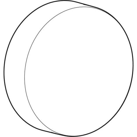 Geberit Betätigungsrosette für Badewannenablauf mit Drehbetätigung: chrom / glänzend, 245.430.21.1 (1/2)