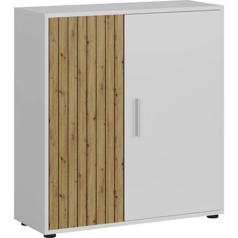 Aparador IBIZA de 2 puertas 50x30 h. 86 cm. Blanco Tablilla OSLO ESTANDAR (1/3)