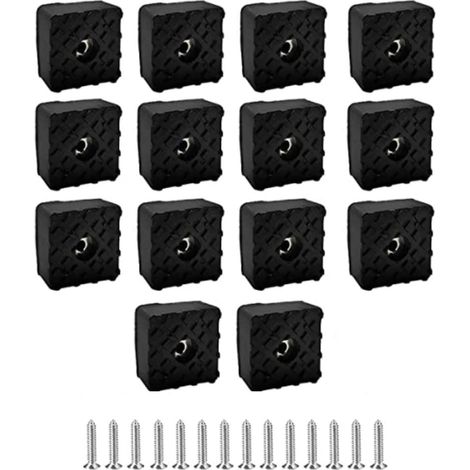14 Coussinets Meubles Caoutchouc 30x30mm (1/5)