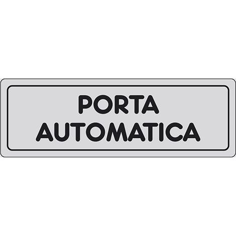 ETICHETTA SEGNALETICA PORTA AUTOMATICA - 10 pezzi - EUROSIGNALS (1/2)