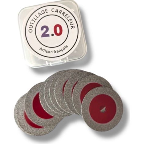 Pack 10 Mini Disques Diamant 50mm Red Pack