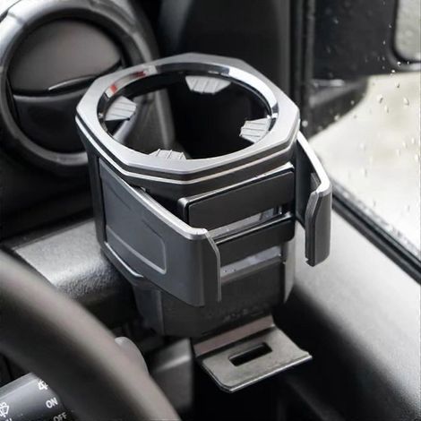 Vorderer Getränkehalter mit Handyhalterung und Ablagefach zur Organisation Ihrer persönlichen Gegenstände im Auto (1/5)