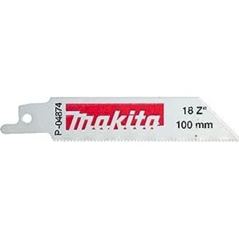 MAKITA P-04874 SIERRA DE SABLE 100MM PARA METAL 12TPI 5PCS