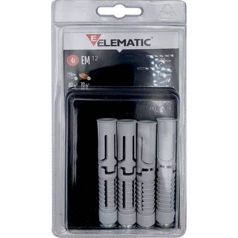 10 x ELEMATIC BLISTER TASSELLO EM14 14X75 MM 4 PZ