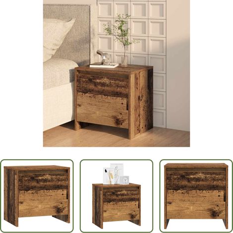 Rangement - Cabinet de chevet Bois ancien 45 x 34 x 44,5 cm (1/5)