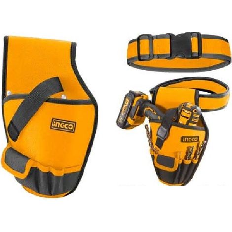 FODERO PORTA ATTREZZI E AVVITATORE 6 TASCHE CON CINTURA - INGCO HTBP03011 (1/5)