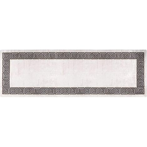 Maison Exclusive - Teppich Waschbar 80x300 cm Hellbeige