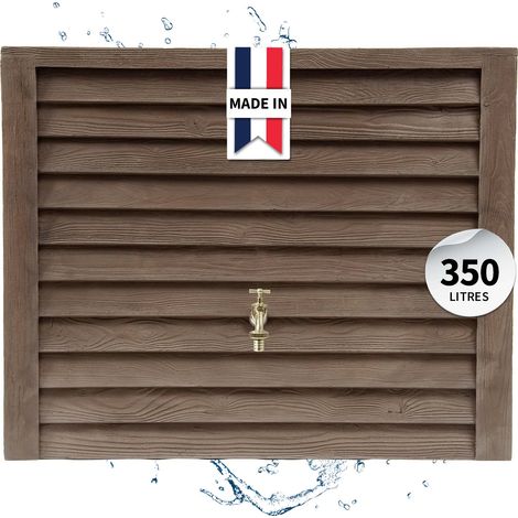 GARANTIA WOODY réservoir mural 350 litres bois foncé (1/5)