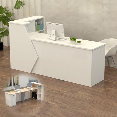 Empfangstheke mit Stauraum, 100-300 cm, für Büro, Praxis, Laden (1/5)
