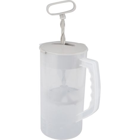 Extracteur de jus manuel 2000ml avec couvercle étanche et graduation transparente, presse-agrumes à fruits pour usage domestique (1/5)