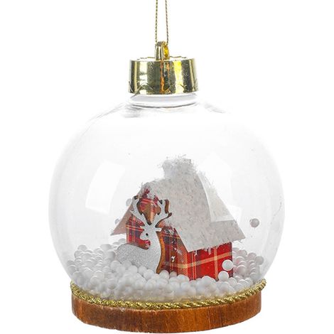 Boule De Noel Led - Boule Transparente Pour Arbre De Noel - Décoration Lumineuse Pour Fêtes Et Intérieur - Lot De 6 (1/5)