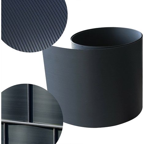 Sichtschutz 10X HART PVC Anthrazit Sichtschutzstreifen Doppelstabmattenzaun (1/9)