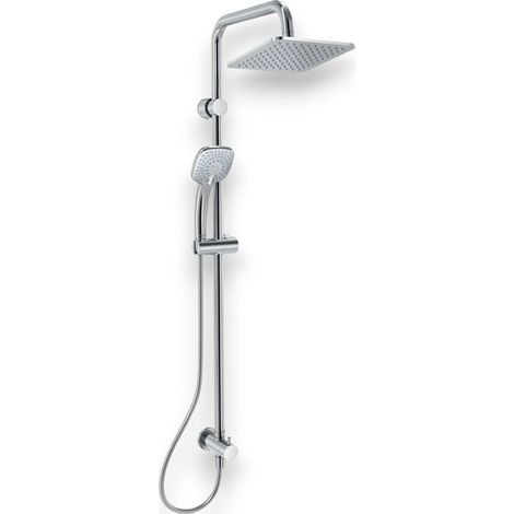 Colonna doccia cromata con soffione grande e doccino con getto regolabile Luxury (1/5)