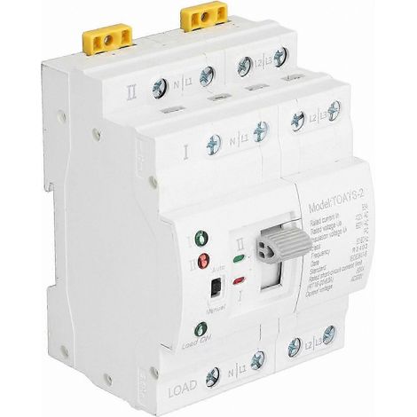 Commutateur de transfert automatique 4P 63A pour générateur de secours domestique 220V (1/4)
