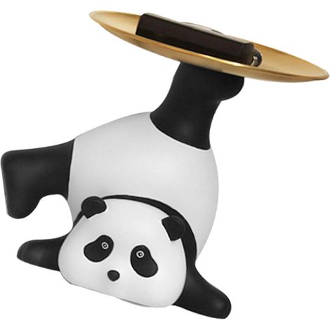 Serviertablett mit Panda-Motiv, Schlüsselanhänger, Geldbörse, Obstschale, Deko für Zuhause und Büro, Tablett mit Panda-Motiv (1/5)