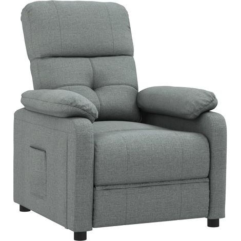 Fauteuil inclinable, Fauteuil de relaxation confort, Fauteuil Salon Confortable, Chaise pour Salon Siège élégant pour Chambre Gris foncé Tissu ZSD62060 (1/5)