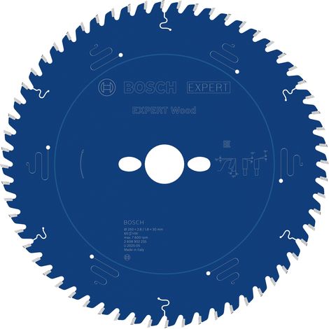 Bosch PRO EXPERT Wood Circular Saw Blade, 250 x 2.8/1.8 x 30 mm 2608902235 (1/5)