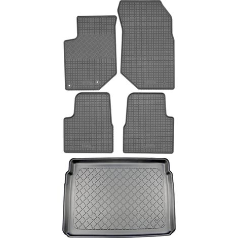 Citroën C4 III / E-C4 III Berline (5 portes) à partir de décembre 2020 - Jeu de tapis de sol en caoutchouc + tapis de coffre (1/5)