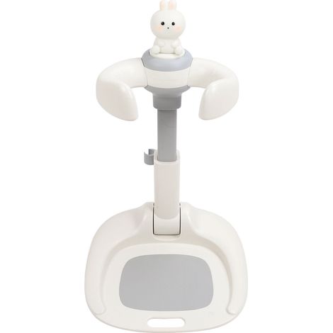 Tour de bain Baby Hug pour bébé, facile à installer, avec base antidérapante réglable et support de bain en forme de lapin. (1/5)