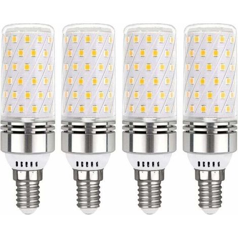 Ampoule E14 LED 12W Blanc Froid 6000K, 1450LM, Équivalent Halogène E14 100W, 360° Lumiere, AC 220V, Ampoule E14 LED pour Éclairage Intérieur, non-dimmable, lot de 4 (1/5)