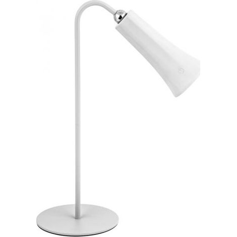 LAMPADA LED RICARICABILE DA TAVOLO ALICE BIANCO 12 PZ