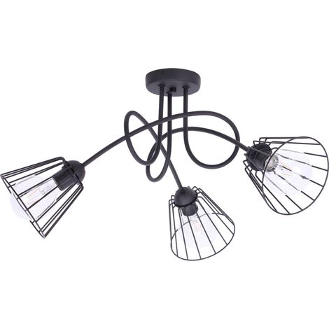 Elegante lampada a sospensione in filo metallico RETRO Loft Edison