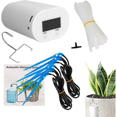 Smart Automatic Plant Watering System With LED Display, Indoor Drip Irrigation Kit For Potted Plants, USB Powered Plant Leak Watering Device, Perfect For Home And Office, Water Saving (1/5)
