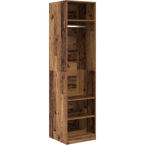 Maison Exclusive - Kleiderschrank mit Regal Altholz 50 x 50 x 200