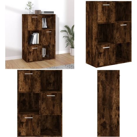 Lagerschrank Räuchereiche 60x29,5x90 cm - Bücherregal - Holzschrank - Regal - Wohnraumgestaltung - Aufbewahrungslösung - Home & Living (1/5)