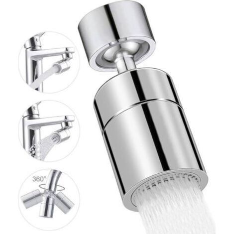 Ecleanfy-Aérateur de Robinet, 360° Pivotant Embout Robinet Cuisine, 2 Modes Mousseur Robinet Economie Eau, Pour Robinet Pour Éviers de Cuisine Salle de Bain lavabo