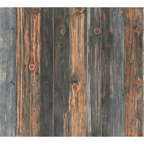 Country style wallpaper wall Profhome 908612 non-woven wallpaper smooth country style matt brown grey 5.33 m2 (57 ft2) (1/5)