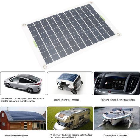 Pompe solaire 12V 19W 4 DB Silencieuse Fontaine générateur pour maison voiture bateau jardin 100W (1/5)