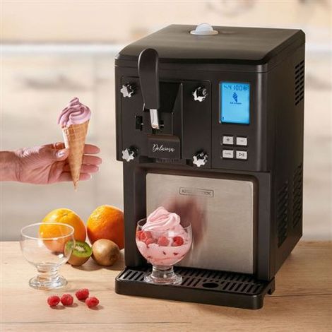 Machine à glace 1,5 L – Écran LCD – 250 W – Fonction maintien au frais 3 h – 4 touches – Nettoyage facile – Accessoires inclus – Kitchencook (1/7)