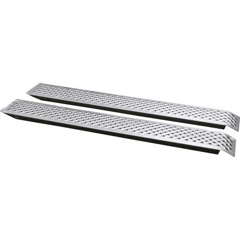 Unitec Auffahrrampe Alu 150x21,4cm 2 Stück je 200 kg Aufbau & Ladefläsche (1/3)