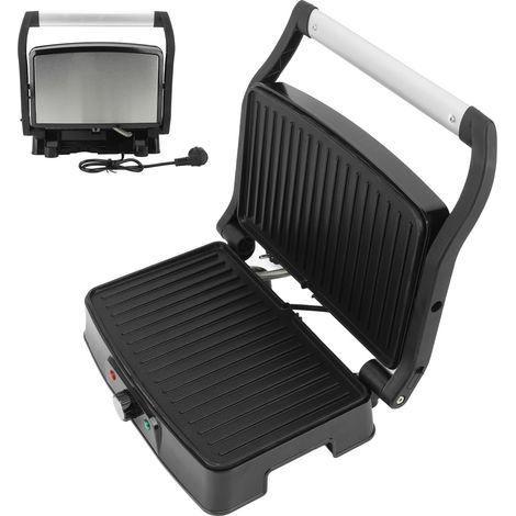 Presse-panini compacte alliage d'aluminium, grille-sandwich chauffe rapide pour maison et restaurant, prise UE 220V (1/5)