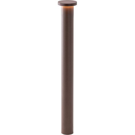 Tiberio Borne LED 10W 3000K IP65 Corten - Borne de jardin haute 75cm - Groupe Rossini (1/4)