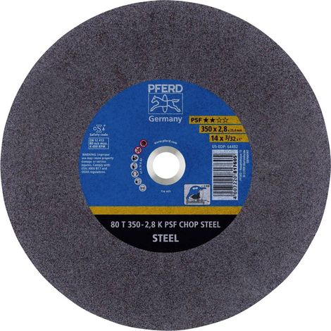 PFERD 80 T 350-2,8 K PSF CHOP STEEL/25,4 66323574 Disco di taglio dritto 350 mm 10 pz. Acciaio temprato, Acciaio (1/4)