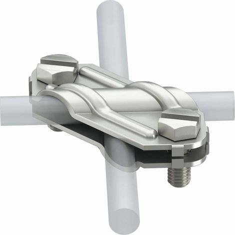 OBO Bettermann Connecteur en croix 8-10mm Acier inoxydable, inoxydable A4 1.4571, 5312925 (1/2)