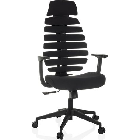 Bürostuhl / Drehstuhl ERGO LINE ECO Stoff schwarz hjh OFFICE (1/5)
